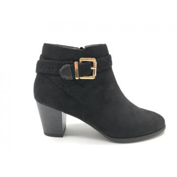 Ladies Boots Side Zip High Heel Ankle Booties